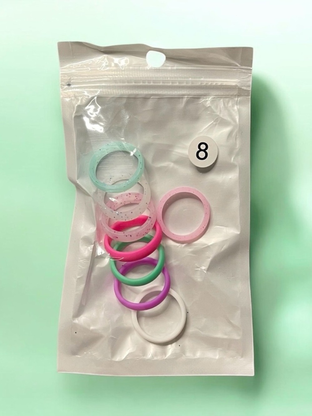 Colorful Silicone Ring Set